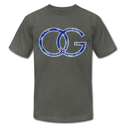 OG Crip Blue Bandana Premium Adult T-shirt - Mr.SWAGBEAST