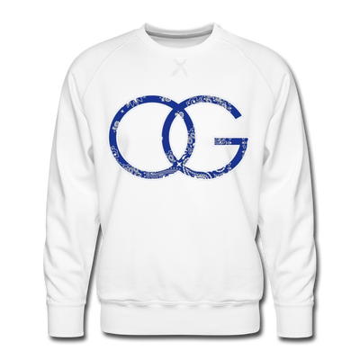 OG Crip Blue Bandana Premium Men's Sweatshirt - Mr.SWAGBEAST
