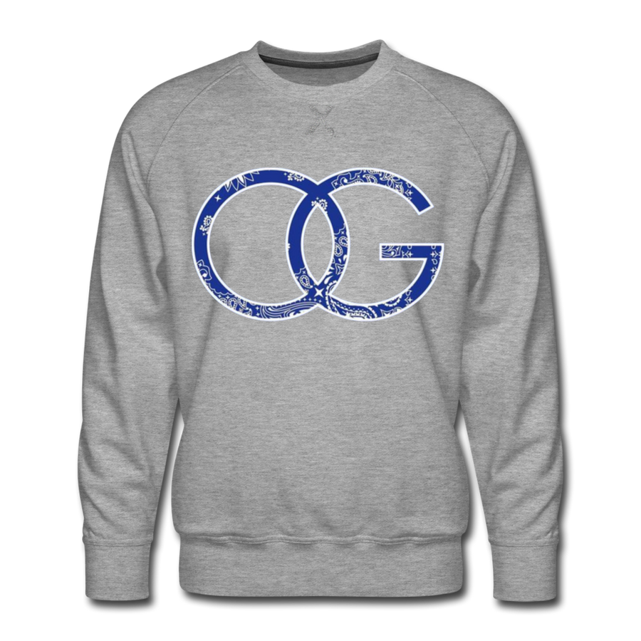 OG Crip Blue Bandana Premium Men's Sweatshirt - Mr.SWAGBEAST