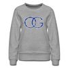 OG Crip Blue Bandana Premium Women's Sweatshirt - Mr.SWAGBEAST