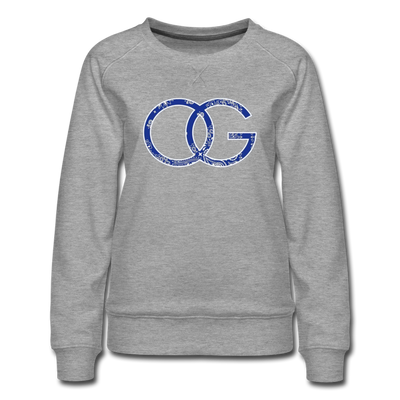 OG Crip Blue Bandana Premium Women's Sweatshirt - Mr.SWAGBEAST