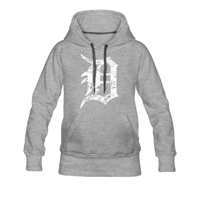 Motor City Detroit Letter D Women's Premium Hoodie - Mr.SWAGBEAST