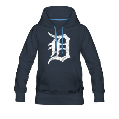 Motor City Detroit Letter D Women's Premium Hoodie - Mr.SWAGBEAST