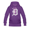 Motor City Detroit Letter D Women's Premium Hoodie - Mr.SWAGBEAST