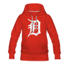 Motor City Detroit Letter D Women's Premium Hoodie - Mr.SWAGBEAST