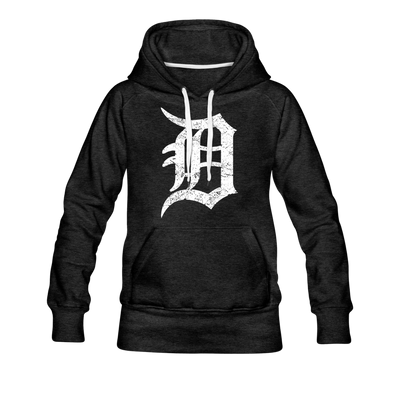 Motor City Detroit Letter D Women's Premium Hoodie - Mr.SWAGBEAST