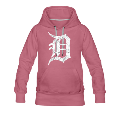 Motor City Detroit Letter D Women's Premium Hoodie - Mr.SWAGBEAST