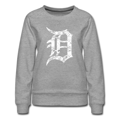 Detroit Motor City The D Letter Women's Premium Sweatshirt - Mr.SWAGBEAST