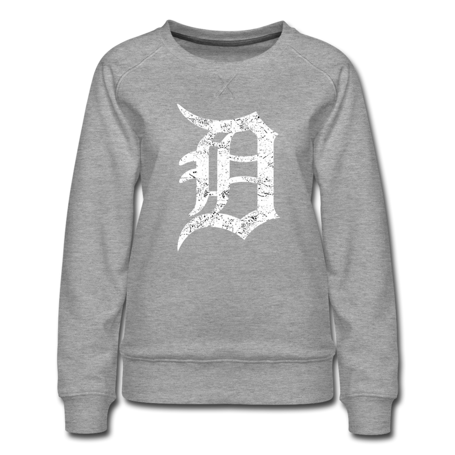 Detroit Motor City The D Letter Women's Premium Sweatshirt - Mr.SWAGBEAST