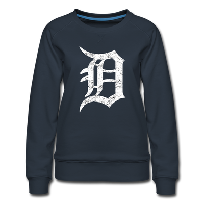 Detroit Motor City The D Letter Women's Premium Sweatshirt - Mr.SWAGBEAST