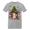 Cat Lovers Christmas Tree Premium Men/Unisex Premium T-shirt - Mr.SWAGBEAST
