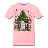 Cat Lovers Christmas Tree Premium Men/Unisex Premium T-shirt - Mr.SWAGBEAST