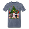 Cat Lovers Christmas Tree Premium Men/Unisex Premium T-shirt - Mr.SWAGBEAST