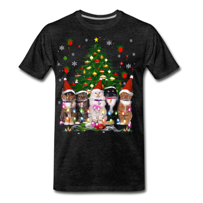 Cat Lovers Christmas Tree Premium Men/Unisex Premium T-shirt - Mr.SWAGBEAST