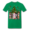 Cat Lovers Christmas Tree Premium Men/Unisex Premium T-shirt - Mr.SWAGBEAST