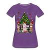 Cat Lover Christmas Tree Funny Christmas Women’s Premium T-shirt - Mr.SWAGBEAST