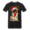 Christmas Pug Love Funny Christmas Men/Unisex Premium T-shirt. - Mr.SWAGBEAST