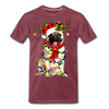 Christmas Pug Love Funny Christmas Men/Unisex Premium T-shirt. - Mr.SWAGBEAST