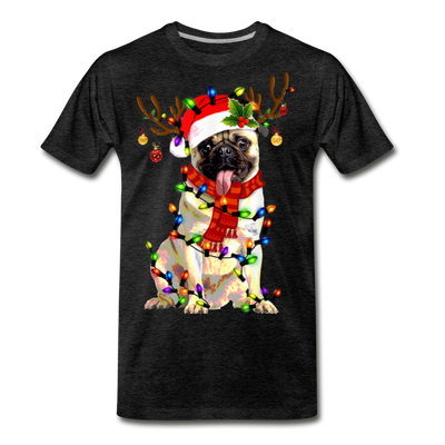 Christmas Pug Love Funny Christmas Men/Unisex Premium T-shirt. - Mr.SWAGBEAST