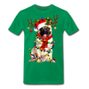 Christmas Pug Love Funny Christmas Men/Unisex Premium T-shirt. - Mr.SWAGBEAST