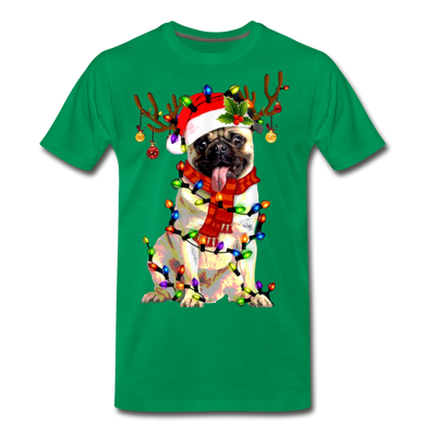 Christmas Pug Love Funny Christmas Men/Unisex Premium T-shirt. - Mr.SWAGBEAST