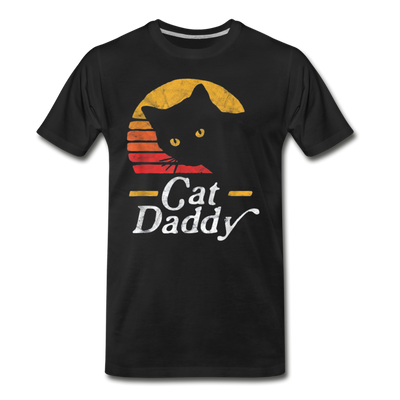 Cat Daddy Funny Cat Lovers Men /Unisex Premium T-shirt - Mr.SWAGBEAST