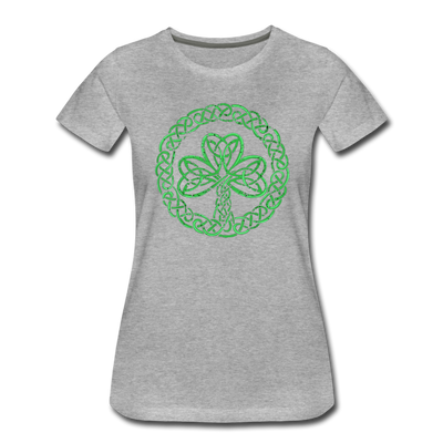 Celtic Clover St. Patrick's Day Women’s Premium T-Shirt - Mr.SWAGBEAST