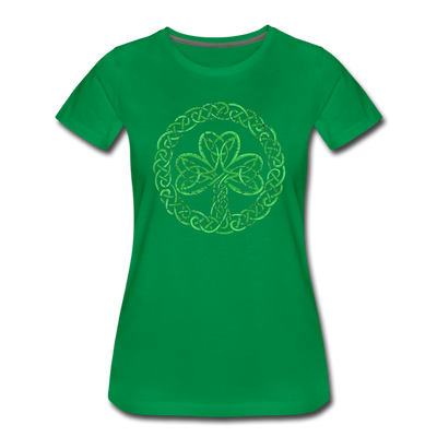 Celtic Clover St. Patrick's Day Women’s Premium T-Shirt - Mr.SWAGBEAST