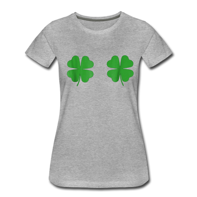 Four Leaf Clovers Boob's St. Patrick's Day Women’s Premium T-Shirt - Mr.SWAGBEAST