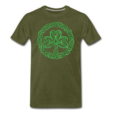 Celtic Clover St. Patrick's Day Men/Unisex Premium T-Shirt - Mr.SWAGBEAST