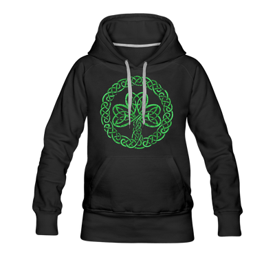 Celtic Clover St. Patrick's Day Women's Premium Pullover Hoodie - Mr.SWAGBEAST