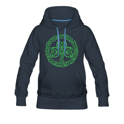 Celtic Clover St. Patrick's Day Women's Premium Pullover Hoodie - Mr.SWAGBEAST