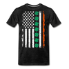 Celtic Clover Irish American Flag St. Patrick's Day Men/Unisex Premium T-Shirt - Mr.SWAGBEAST