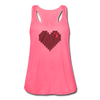 Pixels Video Game Heart Women's Flowy Tank Top - Mr.SWAGBEAST
