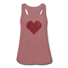 Pixels Video Game Heart Women's Flowy Tank Top - Mr.SWAGBEAST