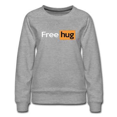 Free Hug Pornhub Women's Premium Crewneck Sweatshirt - Mr.SWAGBEAST