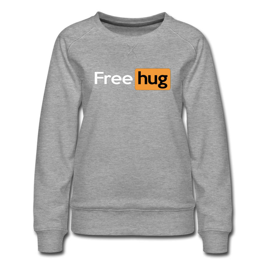 Free Hug Pornhub Women's Premium Crewneck Sweatshirt - Mr.SWAGBEAST