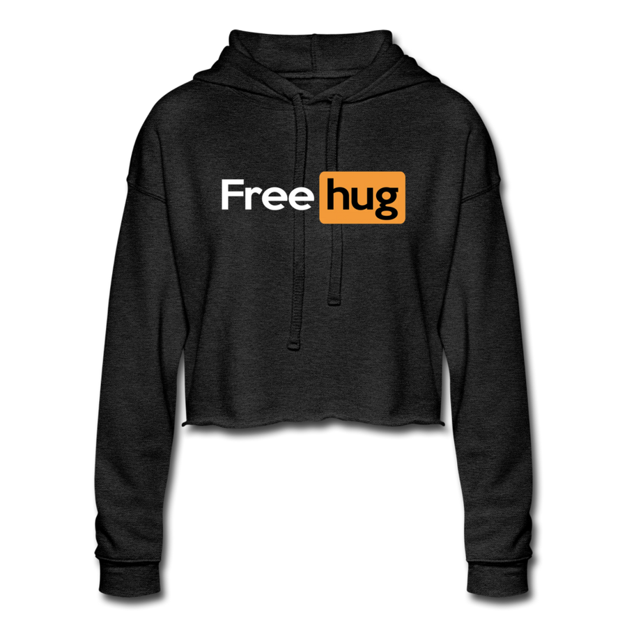 Free Hug Pornhub Women's Cropped Hoodie - Mr.SWAGBEAST