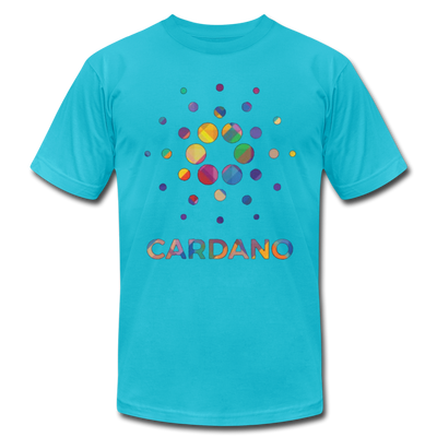 Cardano ADA Crypto Colorful Logo Men/Unisex Premium Adult T-Shirt - Mr.SWAGBEAST
