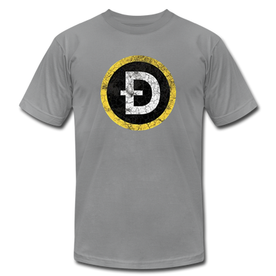 DOGE Coin Ticker Logo Men/Unisex Premium Adult T-Shirt - Mr.SWAGBEAST