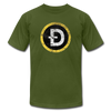 DOGE Coin Ticker Logo Men/Unisex Premium Adult T-Shirt - Mr.SWAGBEAST