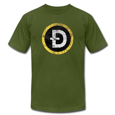 DOGE Coin Ticker Logo Men/Unisex Premium Adult T-Shirt - Mr.SWAGBEAST