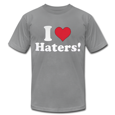 I Love Haters Men/Unisex Premium Adult T-shirt - Mr.SWAGBEAST