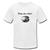 What She Order? Fish Filet Funny Men/Unisex Premium Adult T-Shirt - Mr.SWAGBEAST