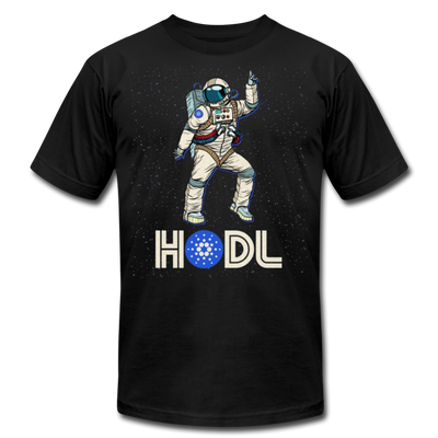 Hodl Disco Astronaut Cardano Men/Unisex Premium Adult T-Shirt - Mr.SWAGBEAST