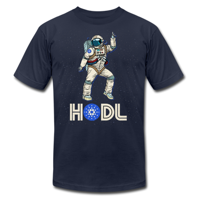 Hodl Disco Astronaut Cardano Men/Unisex Premium Adult T-Shirt - Mr.SWAGBEAST