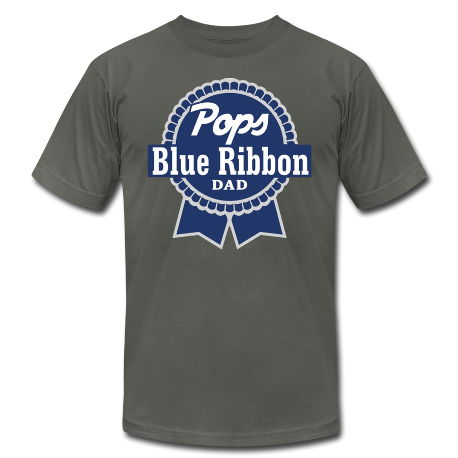 Pops Blue Ribbon Dad Father's Day Men /Unisex Premium T-Shirt - Mr.SWAGBEAST