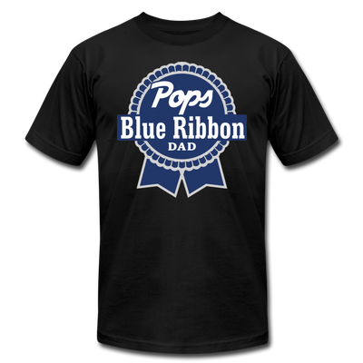 Pops Blue Ribbon Dad Father's Day Men /Unisex Premium T-Shirt - Mr.SWAGBEAST