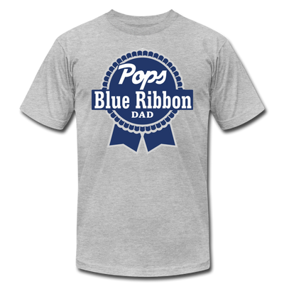 Pops Blue Ribbon Dad Father's Day Men /Unisex Premium T-Shirt - Mr.SWAGBEAST