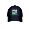 Dope Black Dad Father's Day Adult Premium Flex Fitted Baseball Hat - Mr.SWAGBEAST
